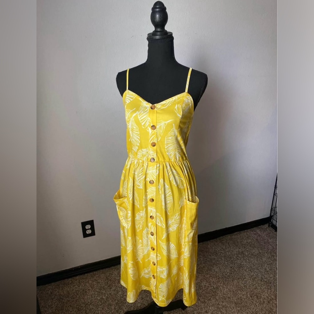 Yellow Button-Down Sundress